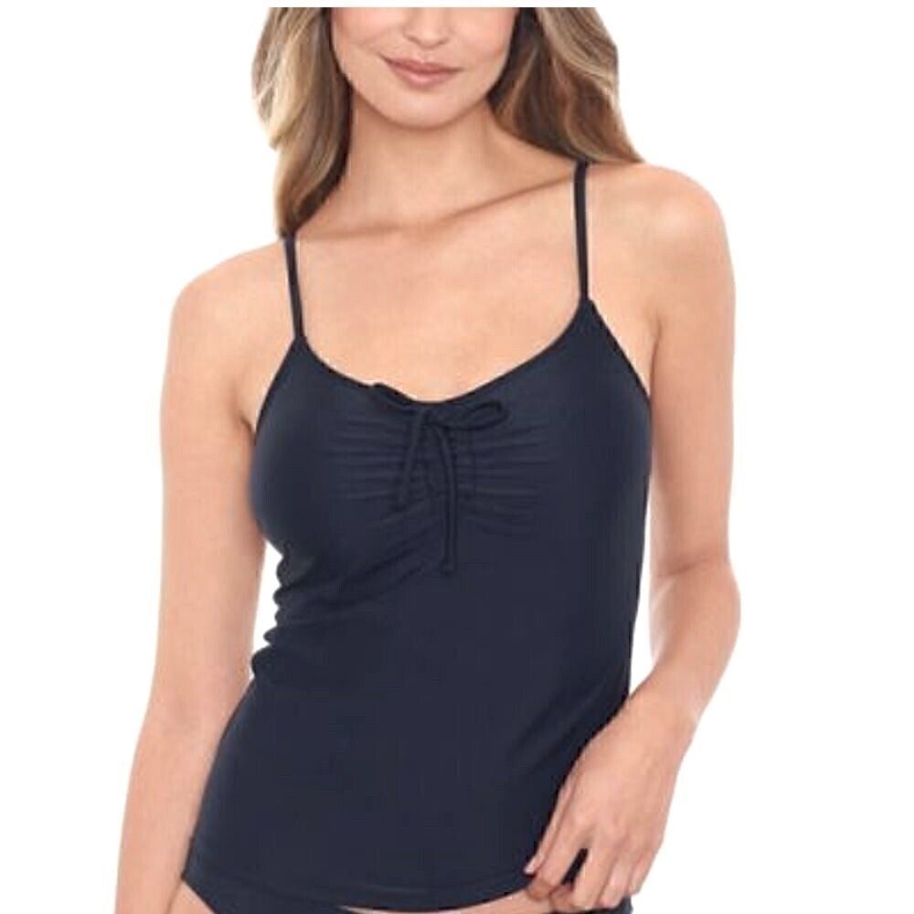 SALT + COVE Juniors' Tie-Front Tankini Top, swimwear, swimsuit size A, New